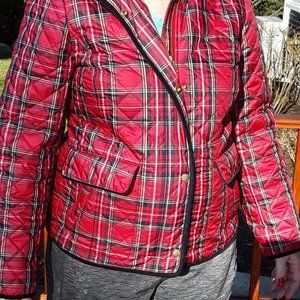 Talbots Red Quilted Riding Jacket